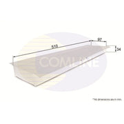 Comline Service Kit with Air, Oil & Cabin Filters fits Jaguar X-Type I 2001-2009