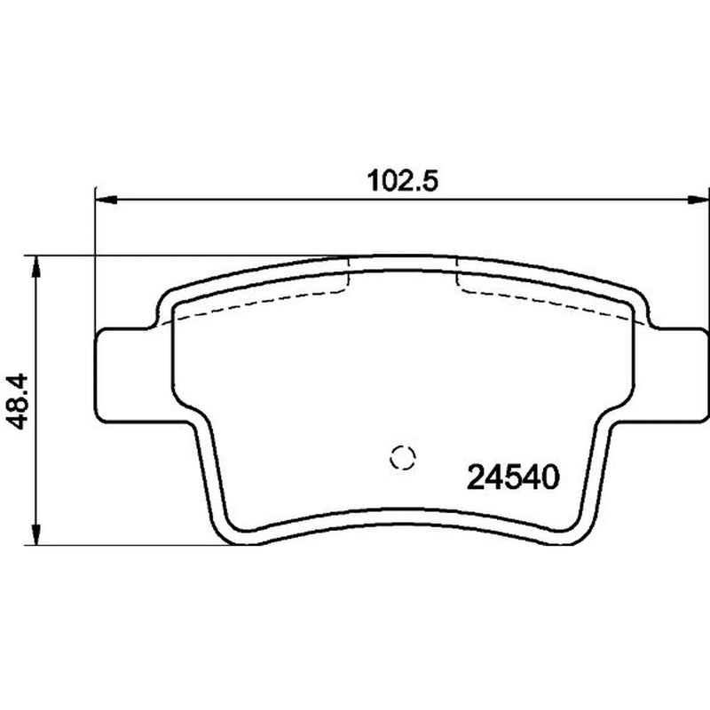 DON Rear Brake Pad Set fits Citroën C4 Grand Picasso I 2006-2013 1.6 1.8 2.0