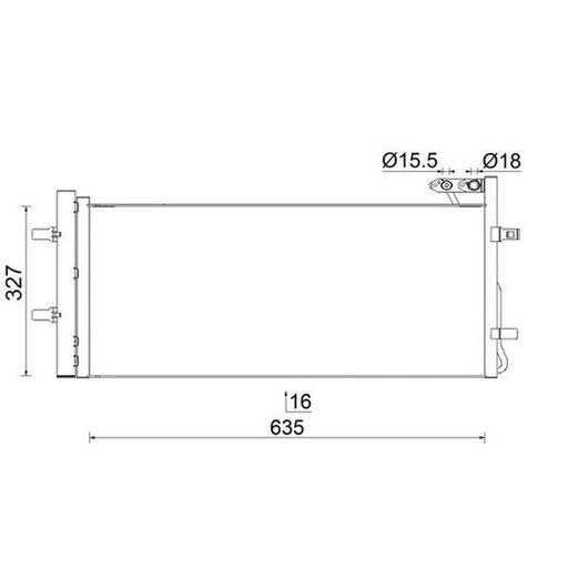 Mahle Air Conditioning Condenser fits Audi Q3 2011-2018 1.4 2.0 2.5