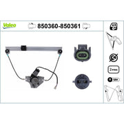 Valeo Electric Window Regulator Lifter Left Front 850360