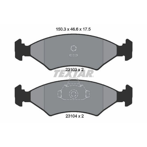 Textar Front Brake Pad Set 2310301