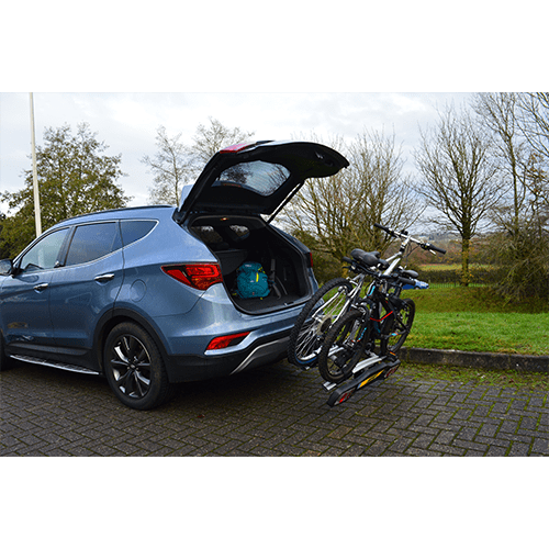 M-Way Towball Mounted Car Rear Tow Bar Cycle Holder 2 Bike Carriers w Electrics Maypole  - Dynamic Drive