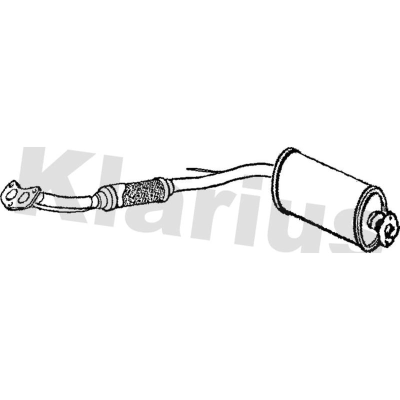 Klarius Box With Front Pipe Front fits Toyota MR2 I 1984-1990 1.6