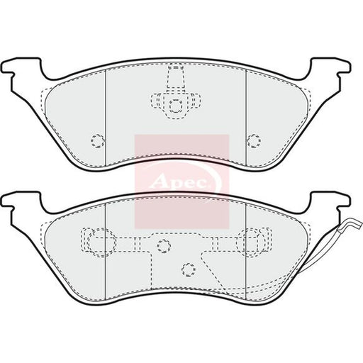 Apec Rear Brake Pad Set PAD1218
