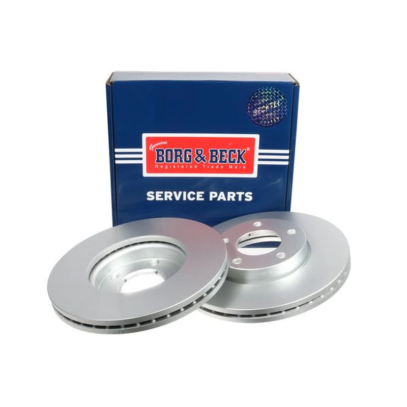 Borg & Beck Front & Rear Brake Discs & Pads fits Mazda 3 2003-2009 1.3 1.6