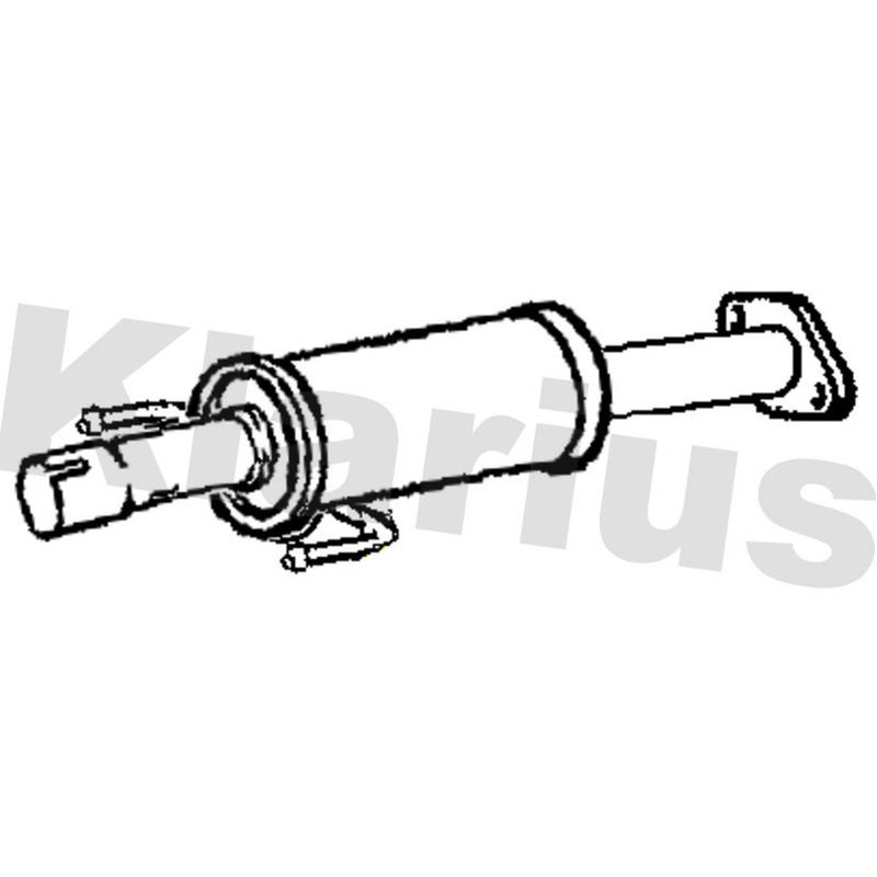 Klarius Box With Centre Pipe Centre fits Toyota Auris 2012-2018 1.8