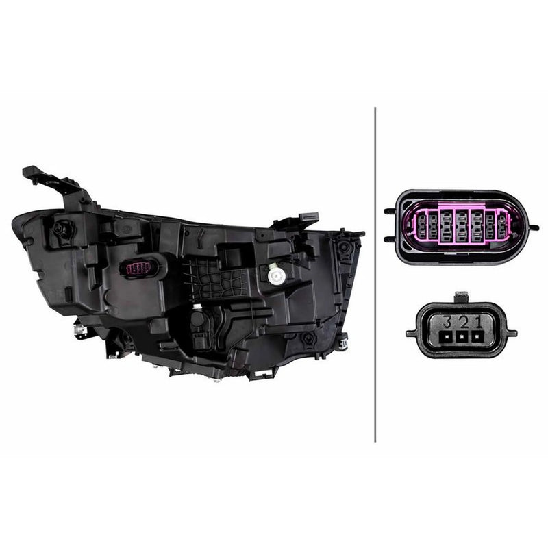 Hella Headlight Headlamp LED Left fits Renault Kadjar 2015-2016 1.2 1.5 1.6