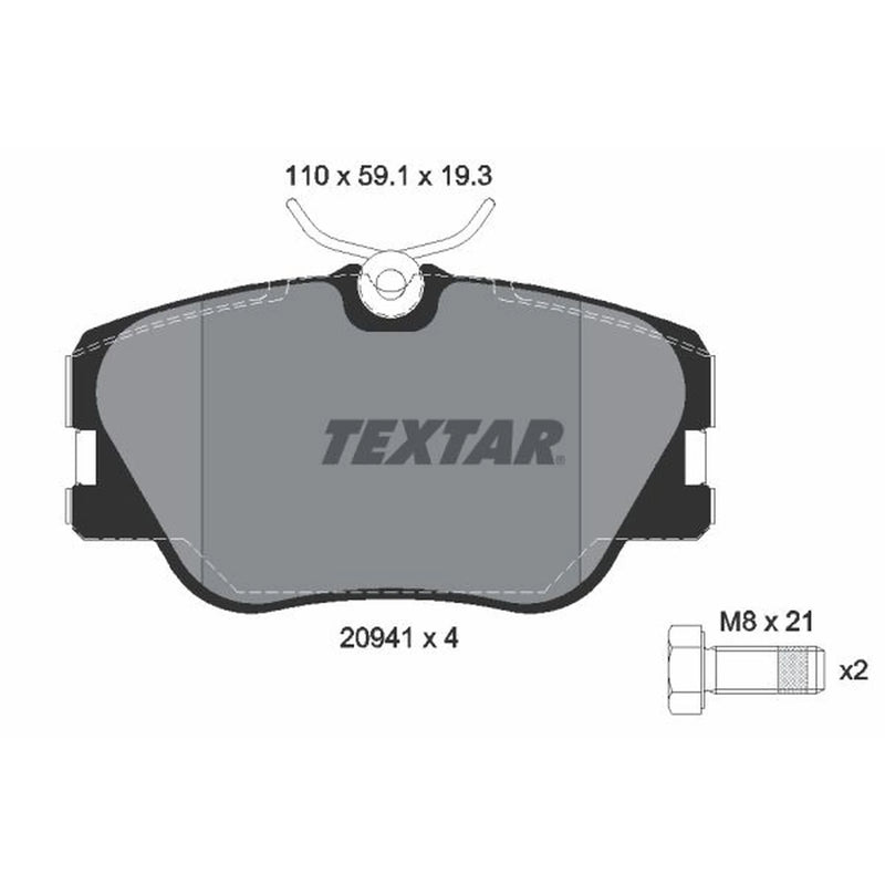 Textar Front Brake Pad Set 2094102