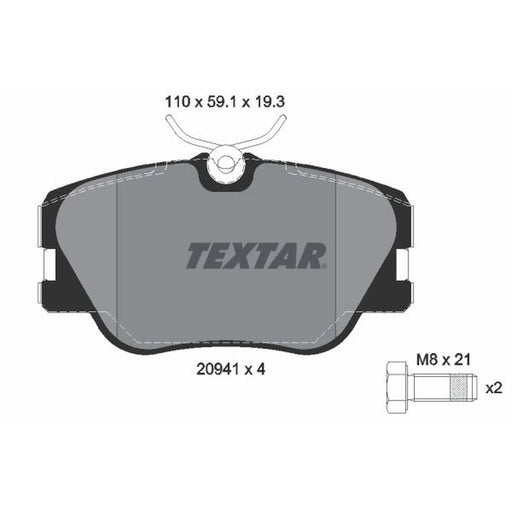 Textar Front Brake Pad Set 2094102