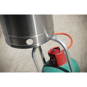 Dellonda 13kW Stainless Steel Commercial Gas Outdoor Garden Patio Heater Wheels Dellonda  - Dynamic Drive
