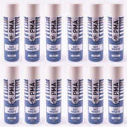 12 x PMA Aerosol Spray Paint Matt White Acrylic High Coverage 500ml PMA - Dynamic Drive