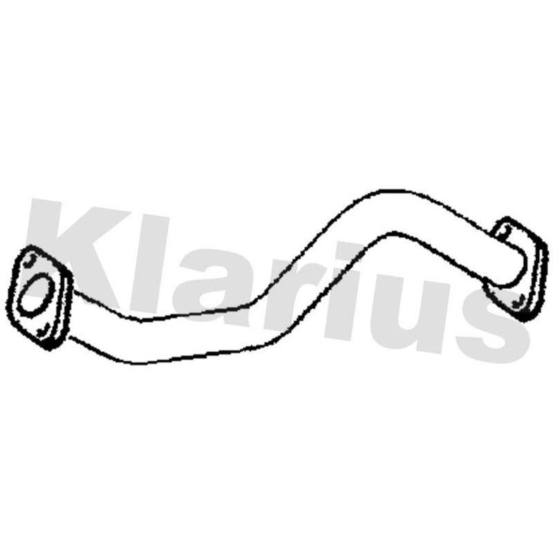 Klarius Exhaust Pipe OD fits Opel Agila B 2008-2014 1.0