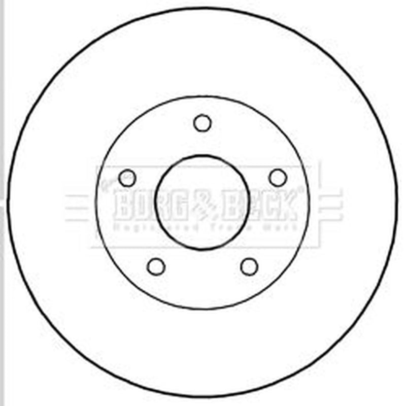 Borg & Beck Front & Rear Brake Discs & Pads fits Nissan Juke 2010-2019