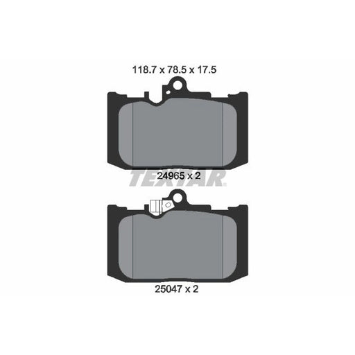 Textar Front Brake Pad Set 2496501