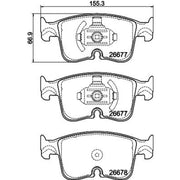 Mintex Front Brake Pad Set fits Audi A3 2019-2021