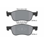 Textar Front Brake Pad Set 2274801