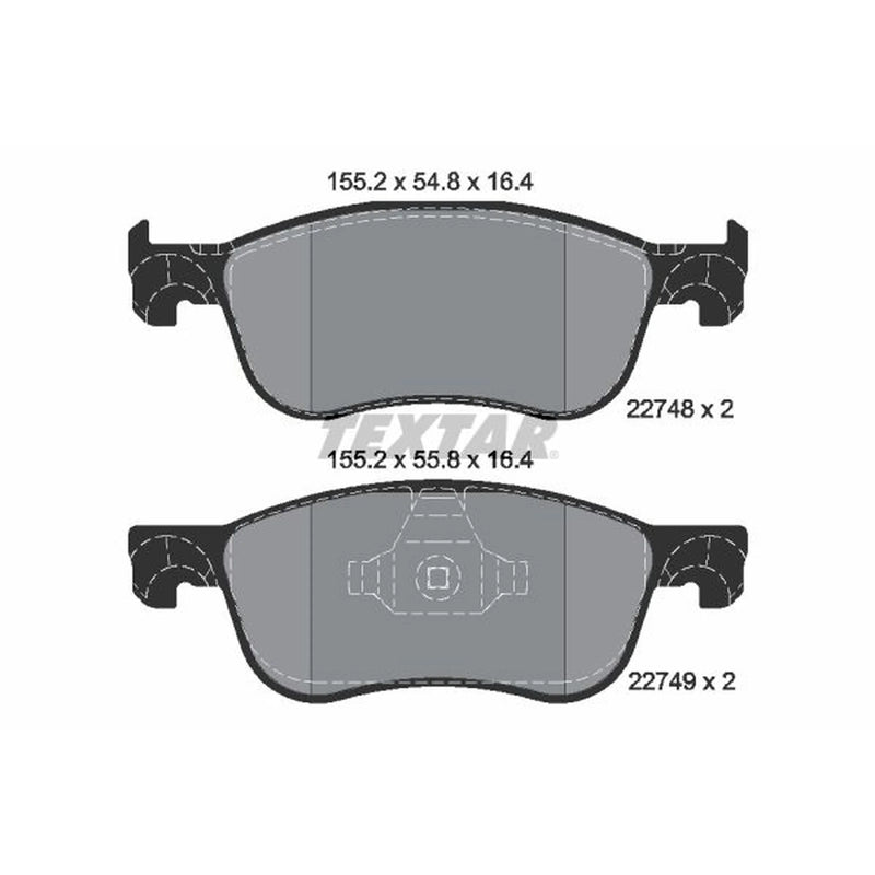 Textar Front Brake Pad Set 2274801