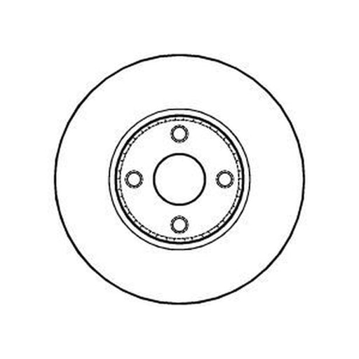Abtex 2 x Vented Brake Discs fits Toyota Corolla 2001-2007 1.4 1.8 2.0