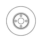Abtex Front Brake Vented Discs & Pads fits Toyota Corolla 2001-2007 1.8