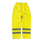 Tough Grit Hi-Vis Waterproof Trousers Yellow XXL 958787 Tough Grit  - Dynamic Drive