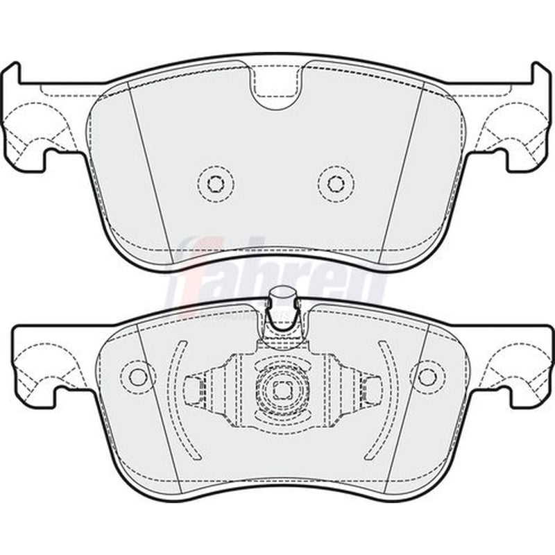 Fahren Front & Rear Brake Discs & Pads fits Citroën C4 Picasso II 2013 on 2.0