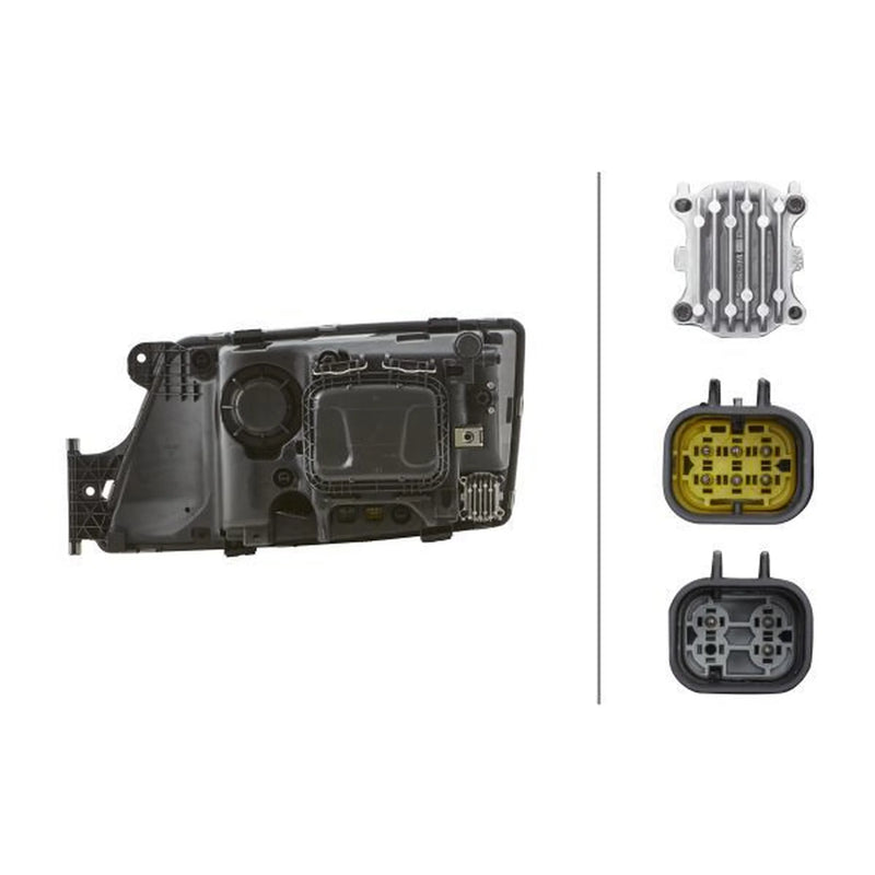 Hella Headlight Headlamp PY21W Right fits Man Tgx I 2006-2021