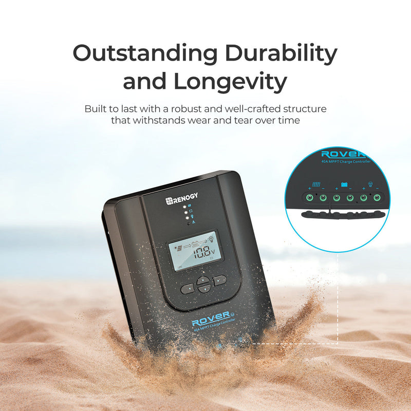 Renogy CORE Rover 12V 40A MPPT Charge Controller(With BT) Dyna-mo Solar - Dynamic Drive