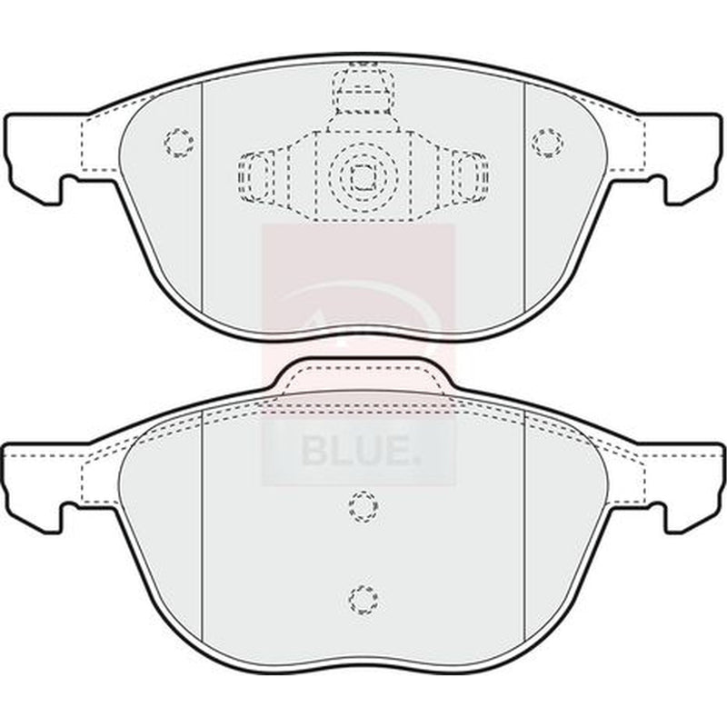 Apec Front Vented & Rear Vented Brake Discs & Pads fits Mazda 3 2008-2014 1.6