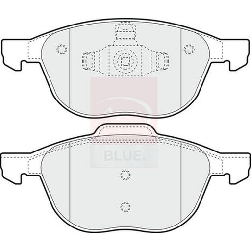 Apec Front Brake Pad Set fits Ford C-Max 2007-2010 1.6 1.8 2.0