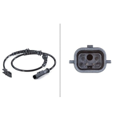 Hella ABS Wheel Speed Sensor Front fits Dacia Logan 2004-2012 1.2 1.4 1.5 1.6