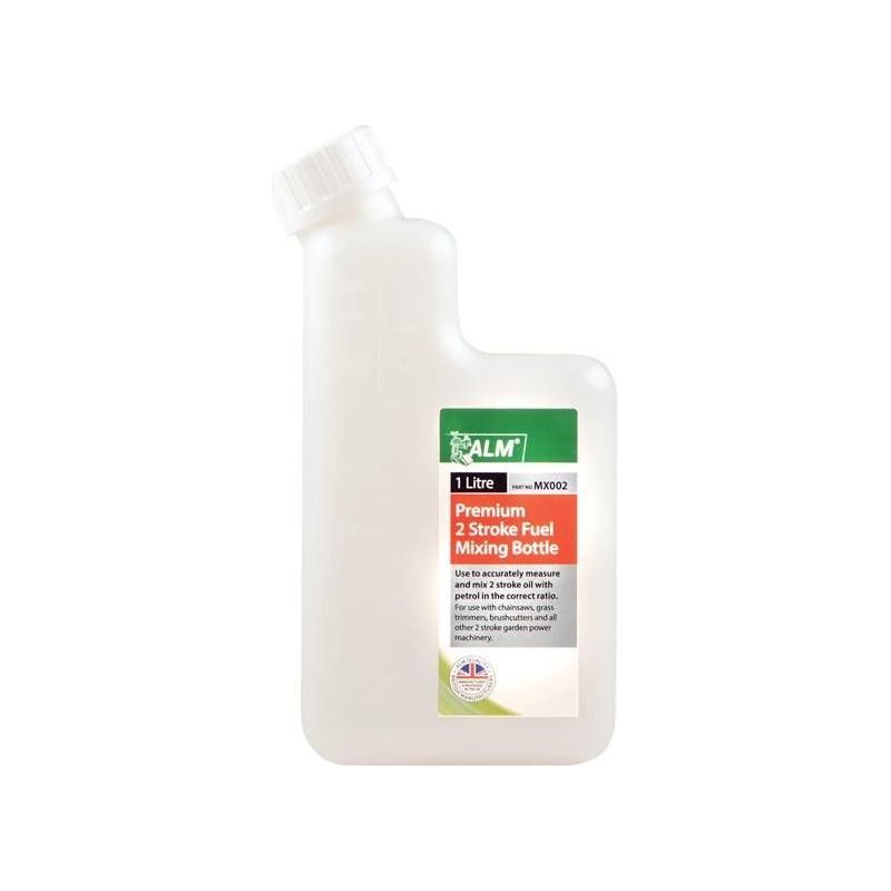 Alm Manufacturing MX002 2-Stroke Premium Fuel Mixing Bottle White ALM Manufacturing - Dynamic Drive