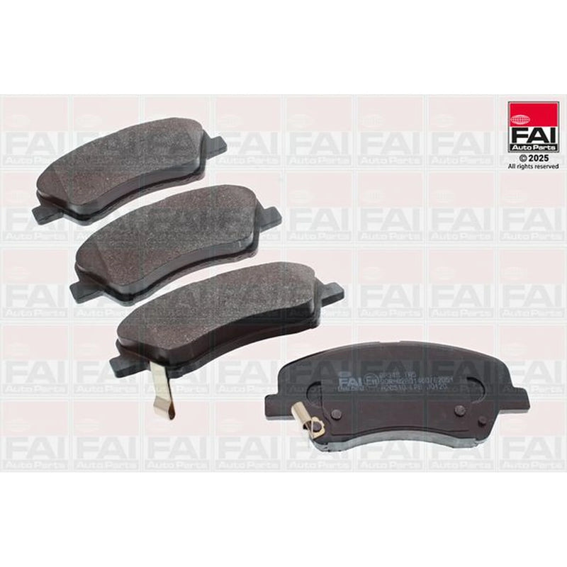 FAI Front Brake Pad Set fits Hyundai Bayon 2021 on 1.0 1.2