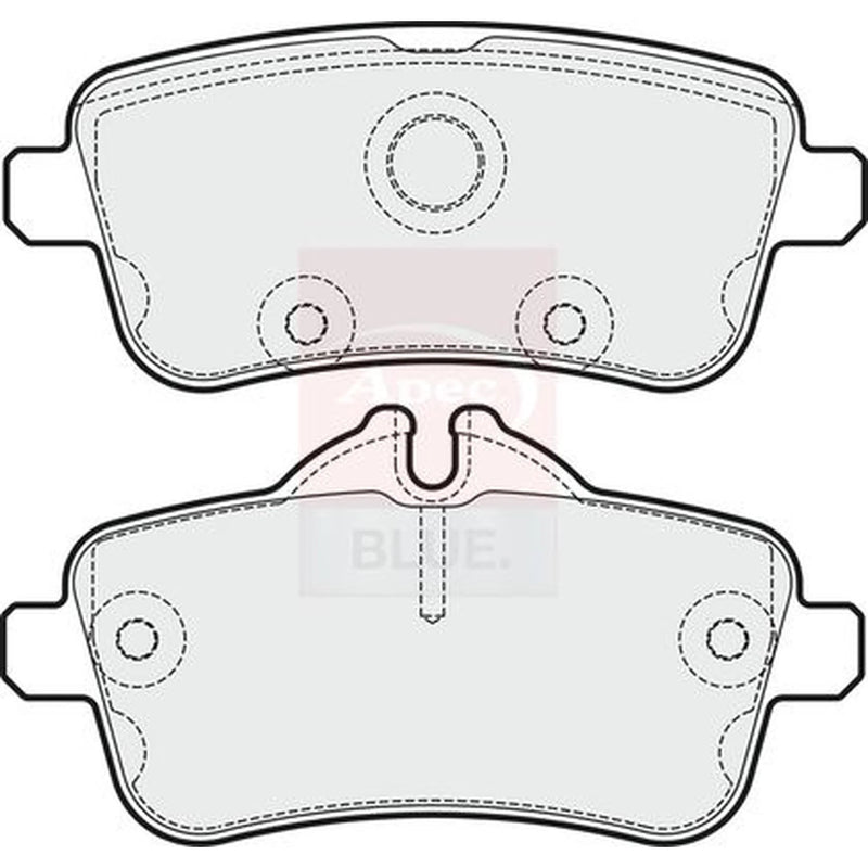 Apec Rear Brake Pad Set PD3726