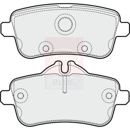 Apec Rear Brake Pad Set PD3726