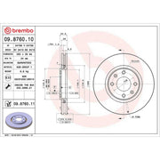 Brembo Front Brake Discs & Pads fits Peugeot 308 I 2007-2014 2.0