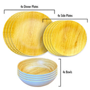 MDS1203 Liberty Sardinia 12 Piece Melamine Dinner Set LL1384 Liberty Leisure UK - Dynamic Drive