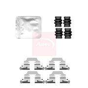 Apec Brake Pad Accessory Fitting Kit Rear fits Renault Megane Cc 2010-2015