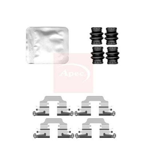 Apec Brake Pad Accessory Fitting Kit Rear fits Renault Megane Cc 2010-2015