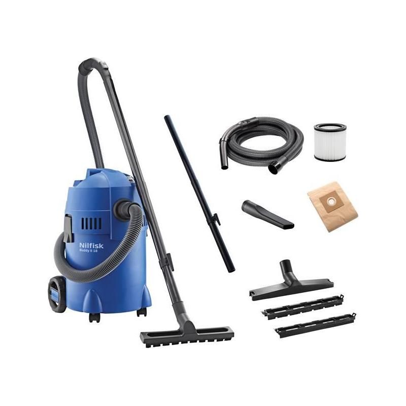 Nilfisk Buddy II Wet & Dry Vacuum & Blow Function 18 litre 1200W 240V Nilfisk - NN4 Online