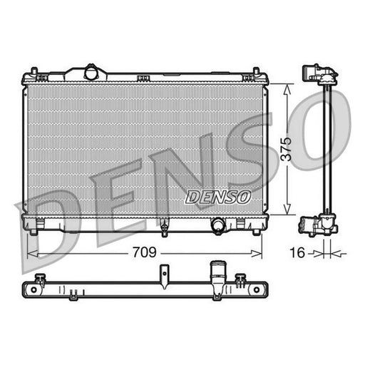 Denso Engine Radiator fits Lexus Is C 2009-2015