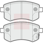 Apec Front Brake Pad Set fits Proton Exora 2011 on 1.6