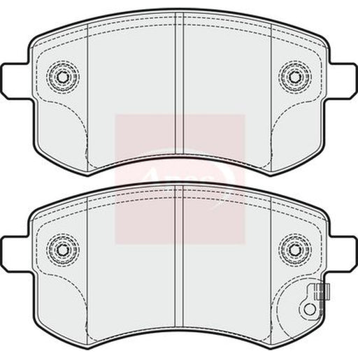 Apec Front Brake Pad Set fits Proton Exora 2011 on 1.6