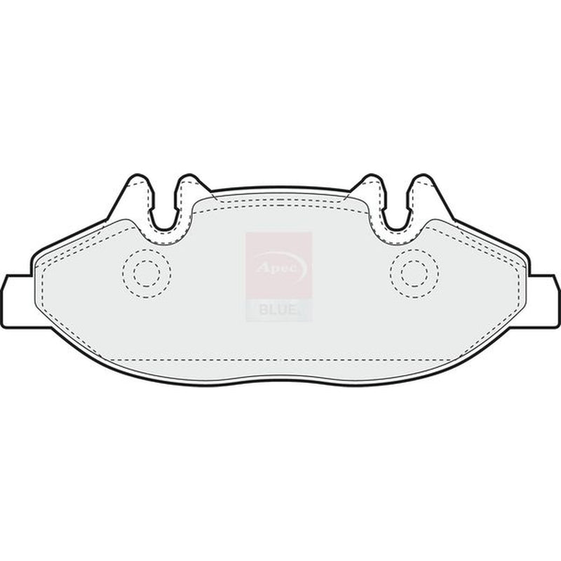 Apec Front Brake Pad Set fits Mercedes-Benz Viano 2003-2007