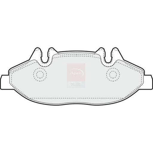 Apec Front Brake Pad Set fits Mercedes-Benz Viano 2003-2007