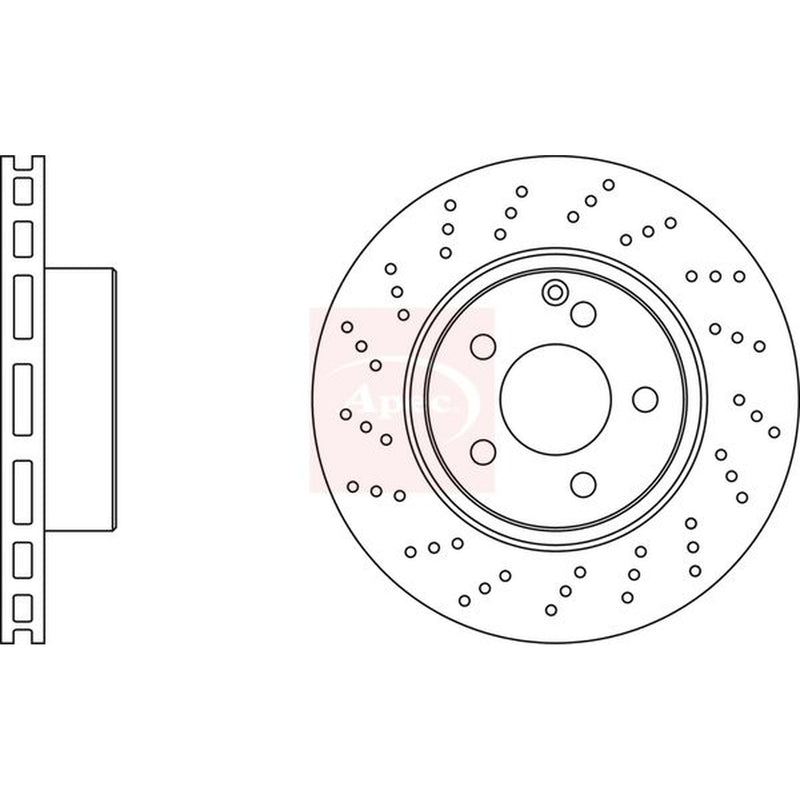Apec Front Brake / Discs & Pads fits Mercedes-Benz S-Class 1998-2005