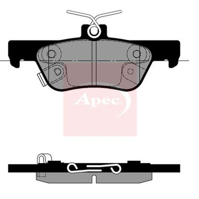 Apec Rear Brake Pad Set fits Honda Jazz V 2020 on 1.5