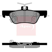 Apec Rear Brake Pad Set PAD2401