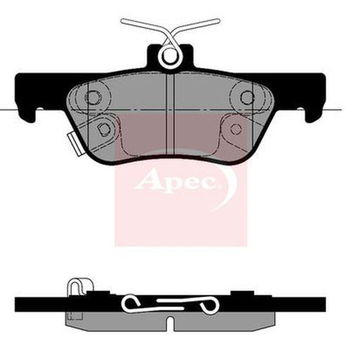 Apec Rear Brake Pad Set fits Honda Jazz V 2020 on 1.5