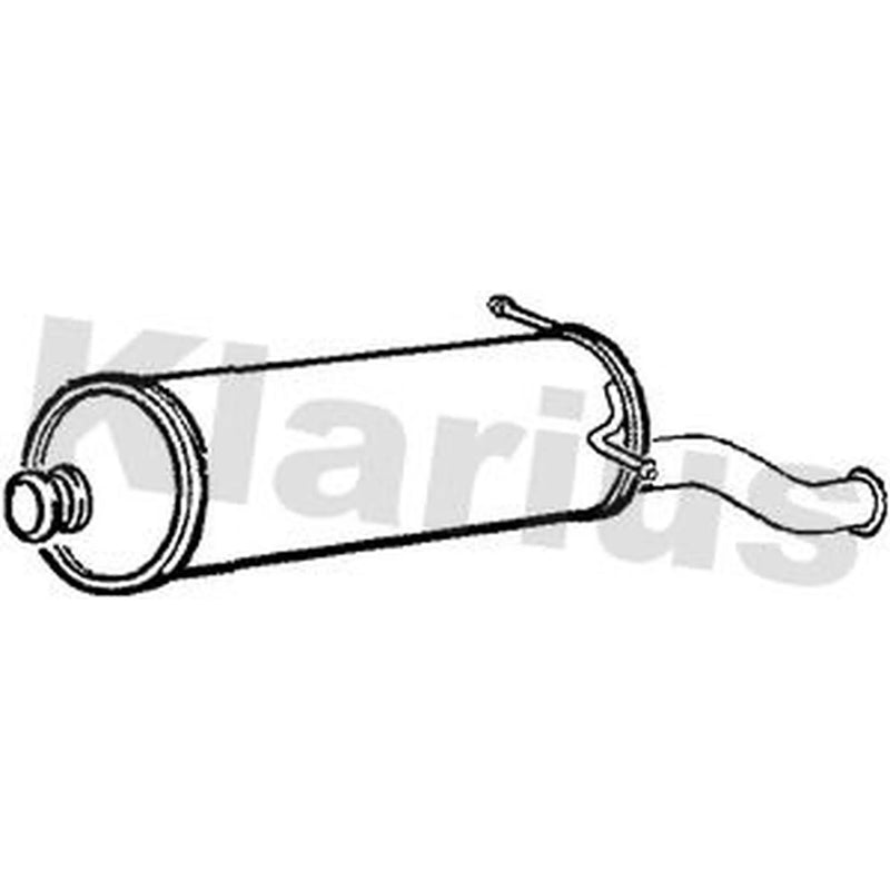 Klarius Box With Tail Pipe Rear fits Citroën Xsara Picasso 2003-2012 2.0