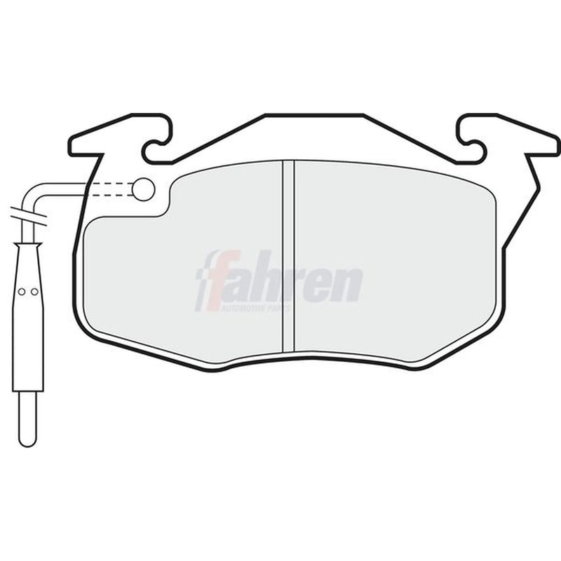 Fahren Front Brake Pad Set FBP3834